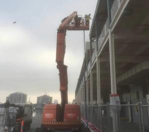 boom lift gutter cleaning