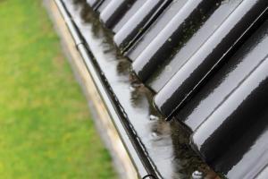 overflowing roof gutters