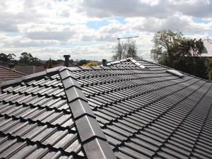 Recently restored roof