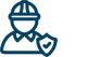 outlined team safety icon